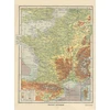 Image de Carte de la France Physique - Larousse, 1925 2000 Pièces Grafika