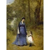 Image de Jean-Baptiste-Camille Corot : Madame Stumpf et sa fille, 1872 2000 Pièces Grafika