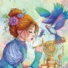 Image de La Fille aux Oiseaux 1000 Pièces Grafika