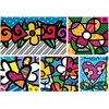 Image de Romero Britto - Collage: Hearts and Flowers 1500 Pièces Bluebird Puzzle