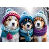 Image de Doggies in the Winter 300 Pièces Bluebird Puzzle