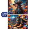 Image de 2 Puzzles - Cowgirl and Boots - Far West Collection 500 Pièces Bluebird Puzzle