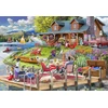Image de Lake View Cabin Mountain Time 1000 Pièces Bluebird Puzzle