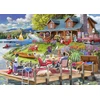 Image de Lake View Cabin Mountain Time 500 Pièces Bluebird Puzzle
