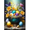 Image de Oeufs de Pâques et Fleurs 500 Pièces Bluebird Puzzle