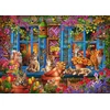 Image de Chats sur le Rebord de la Fenêtre 300 Pièces Bluebird Puzzle