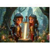 Image de Les Gardiens de l'Épée de Lumière 204 Pièces Bluebird Puzzle