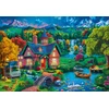 Image de Maison Colorée près du Lac 1000 Pièces Bluebird Puzzle