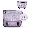 Image de Cartable Scolaire Réversible 38 Cm Pol Fox Hello   Motif Chat   2 Compartiments Violet