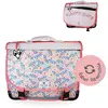 Image de Cartable Scolaire Réversible 38 Cm Pol Fox Happy Blush   Motif Fleurs   2 Compartiments Rose