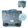 Image de Cartable À Colorier Et Réversible 2 Compartiments Robot - 38 Cm Bleu