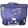 Image de Cartable enfant Pol Fox Shark Bleu 38x14x32 cm P9-CA38-SHARK