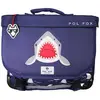 Image de Cartable Réversible 2 Compartiments Shark - 38 Cm Bleu
