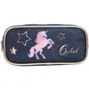 Image de Trousse Scolaire Rectangulaire Cybel Cheval Licorne Bleu