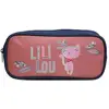 Image de Trousse Scolaire Rectangulaire Lili Lou Chat Rose