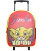 Image de Sac À Dos À Roulettes Maternelle Disney Le Roi Lion Simba Rouge