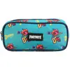 Image de Trousse Scolaire Rectangulaire Fortnite Hamburger Bleu