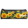 Image de Trousse Scolaire Ronde Offshore Tournesols Noir