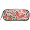 Image de Trousse Scolaire Rectangulaire Offshore Fleurs Gris