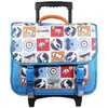 Image de Cartable Scolaire À Roulettes Phileas Skateur Bleu