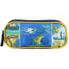 Image de Trousse Scolaire Rectangulaire Phileas Dinosaure Bleu