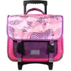 Image de Cartable Scolaire À Roulettes Phileas Zèbre Rose