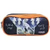 Image de Trousse Scolaire Rectangulaire Vorax Dinosaure Bleu