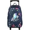 Image de Sac À Dos À Roulettes Cybel Cheval Licorne Bleu