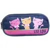 Image de Trousse Scolaire Rectangulaire Lili Lou Bleu