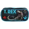 Image de Trousse Scolaire Rectangulaire Jurassic World T-rex Noir