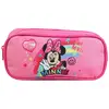 Image de Trousse Scolaire Rectangulaire Disney Minnie Arc En Ciel Rose
