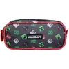 Image de Trousse Scolaire Rectangulaire Minecraft Noir