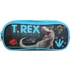 Image de Trousse Scolaire Rectangulaire Jurassic World T-rex Noir