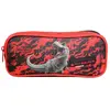 Image de Trousse Scolaire Rectangulaire Jurassic World Noire Noir