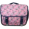 Image de Cartable Scolaire Primaire Matelassé À Fleurs Rose