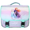 Image de Cartable Scolaire Primaire Rabat Réversible La Reine Des Neiges Violet