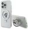 Image de Étui Karl Lagerfeld pour iPhone 15 Pro 6.1 blanc étui rigide Ring Stand Karl&Choupettte MagSafe - Très bon état en occasion ou reconditionné