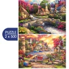 Image de 2 Puzzles - L'Art de Chuck Pinson 500 Pièces Grafika