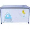 Image de Coffre à jouets en bois enfant Fun House Espace Blanc 67,5x42,5x53 cm 713043