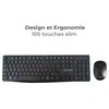 Image de Pack Advance Elite Wireless Combo - Clavier Et Souris Sans Fil + Tapis Azerty Slim Design