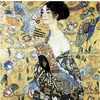 Image de Puzzle en Bois Découpé à la Main - La Dame À L'Éventail, Gustav Klimt 350 Pièces Puzzle Michèle Wilson