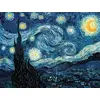 Image de Puzzle en Bois Découpé à la Main - La Nuit Etoilée, Vincent Van Gogh 80 Pièces Puzzle Michèle Wilson