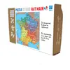 Image de Puzzle 100 Pièces - Carte De France Des Départements Marron