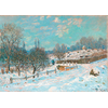 Image de Puzzle en Bois Découpé à la Main - Rue De Louveciennes Enneigée, Alfred Sisley 350 Pièces Puzzle Michèle Wilson
