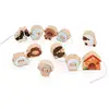 Image de Perles À Enfiler En Bois Fsc Moutons Multicolore