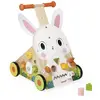 Image de Chariot De Marche En Bois Fsc Lapin Multicolore
