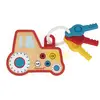 Image de Hochet Interactif Porte-clés Tracteur Rouge