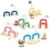 Image de Jeu De Billes Circuit En Bois Fsc Multicolore