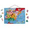 Image de Puzzle Carte Péninsule Ibérique Magnétique Bleu