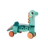 Image de Porteur Dino Portosaurus En Bois Fsc Bleu